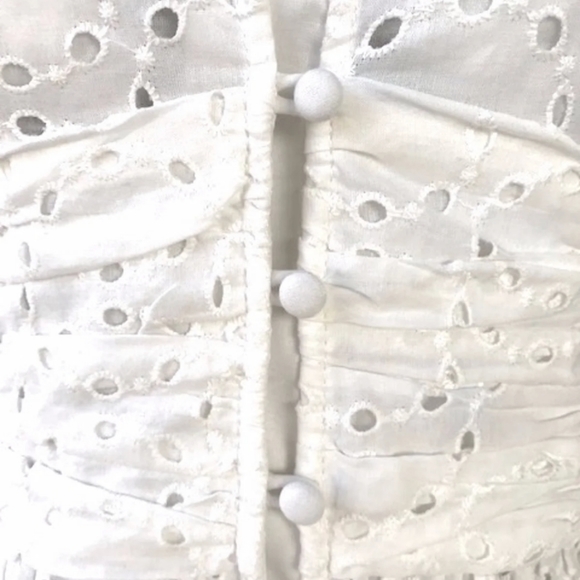 Zara white eyelet midi dress - Picture 4 of 4